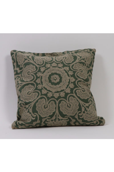 Morris & Co. Green Doilie Pillow